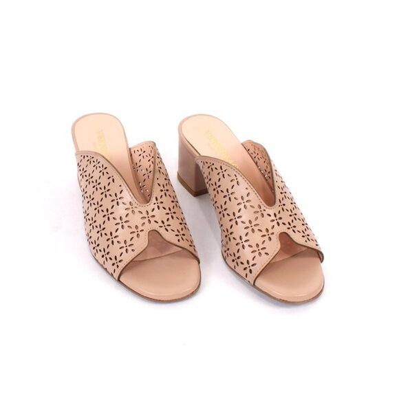 Vernissage 23708a Beige Leather Heel Sandals Shoes
